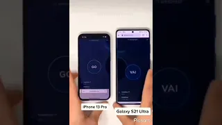 Galaxy S21 Ultra vs iphone 13 pro Max Internet Speed test