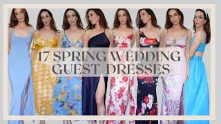 17 WEDDING GUEST DRESSES FOR SPRING | What to wear to a wedding in Spring Summer | Huge wedding haul