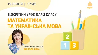 Відкритий онлайн-урок для 2 класу «Букви в Країні Чисел»