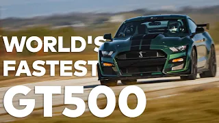 World's Fastest Shelby GT500 Mustang // 204 MPH GT500 RUN | VENOM 1000 by HENNESSEY