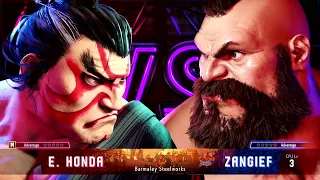 Street Fighter VI - E. Honda vs Zangief