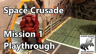 Space Crusade BLOOD ANGELS Mission One Playthrough Battle Report | Let's Play an Old Board Game