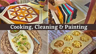 Decluttering, Cooking & Canvas painting | Chicken Momos | Whole wheat cupcake | Healthy Ramadan