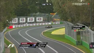 Kimi Raikkonen winning radio Australian GP 2013