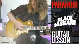 How To Play "Paranoid" by Black Sabbath (Full Electric Guitar Lesson)