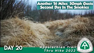 AT Thru Hike Day 20 - Just 50mph Wind Gusts, No Problem