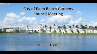 City Council Meeting - October 1, 2020