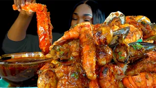KING CRAB SEAFOOD BOIL MUKBANG | DESHELLED | SEAFOOD BOIL MUKBANG | Seafood | Mukbang Asmr