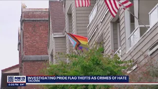 Tacoma Police investigating several pride flag thefts as hate crimes | FOX 13 Seattle