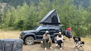 JEEP KJ LIBERTY ROOF TOP TENT | OVERLANDING @ PEMBERTON, B.C with TOYOTA's