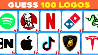 Guess the Logo in 03 Seconds | 100 Famous Logos | Quiz Prime 2023