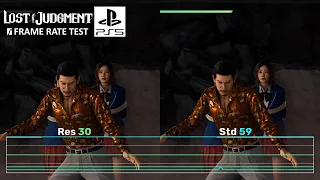 Lost Judgment PS5 Frame Rate Test