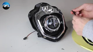 Yamaha MT- 03 / FZ-03 Zero S / SR / DS / DSR | Bi-Xenon Headlight Projector Upgrade DIY installation