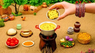 Miniature Dal Dhokli Recipe | How to Make Traditional Gujarati Dal Dhokli | Tiny Foodkey