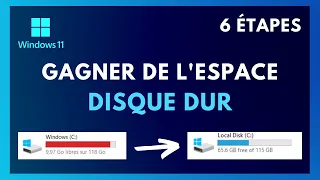 COMMENT LIBÉRER DE L'ESPACE DISQUE DUR SUR SON PC WINDOWS 11 ! (GAGNER DE L'ESPACE DISQUE) 2024 FR