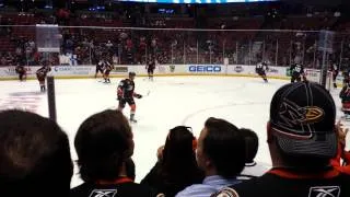 Anaheim Ducks Home Opener Warm Up