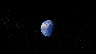 Realistic Earth 400.00 km away orbit spin in Unreal Engine 5.1