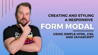 Learn Web Development: Creating and Styling a Responsive Form Modal