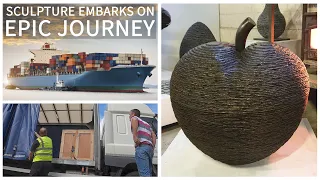 SCULPTURE ARTIST sends 'BIG APPLE' to CANADA! James Parker Sculpture