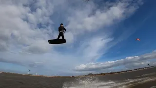 Big air kitesurfing