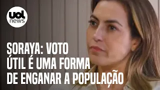 Bolsonaro abala democracia, mas voto útil é absurdo, diz Soraya Thronicke