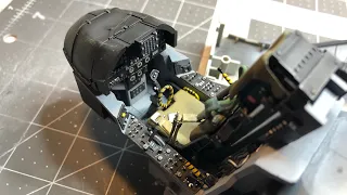 HobbyBoss 1/18 AV8B Harrier Build Part 4: Finishing the Cockpit