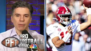 How far will QB Tua Tagovailoa fall in the draft? | Pro Football Talk | NBC Sports