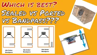 Sealed vs Ported vs Bandpass? Which is the best Subwoofer enclosure for you!!!