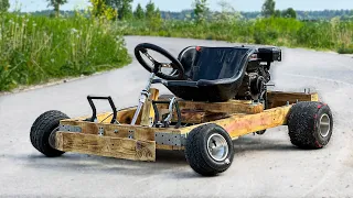 BUILT A GO - KART out of WOOD !!