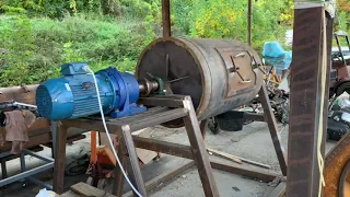 ЖЕСТЬ ! Загорелась большая шаровая мельница / the ball mill caught fire