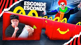 ESCONDE ESCONDE COM CAIXAS DO MC DONALDS GIGANTES!