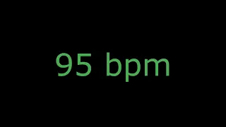 Metrónomo 95 BPM 4/4 10 minutos volumen alto ideal para practicar cualquier instrumento musical