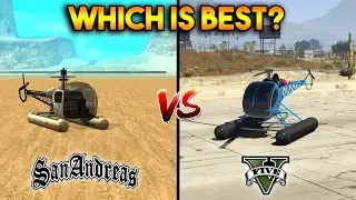 GTA 5 VS GTA SAN ANDREAS SEA SPARROW : WHICH IS BEST?