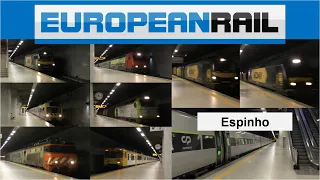2021 Estação de Espinho - Comboios de Portugal, Captrain &  MEDWAY Trains + announcements