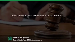 How is the Marchman Act different than the Baker Act?