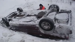 Зимняя дорога ошибок не прощает ► Подборка ЗАНОСОВ ОТ ПЕРВОГО ЛИЦА