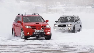 Subaru Forester VS Mitsubishi Outlander test.