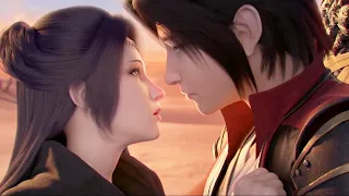 Yun Yun give up strange fire for Xiao Yan! Xiao Yan held her tightly in his arms! A deep kiss!