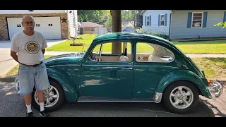 Going for a Ride and Drive in a Classic 1967 Volkswagen Beetle