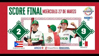 SERIE DEL CARIBE KIDS 🦜🌊🌴 Puerto Rico vs. México 27 Marzo de 2024