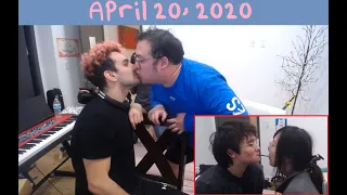 [04/24/2020] scarra and fed kiss? | i eat the biscuit part of a pocky and michael eats the chocolate