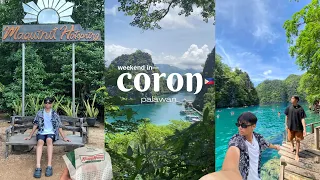 coron, palawan vlog🇵🇭 coron hill, maquinit hot spring, kayangan lake and more!🌊🐙