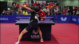 Outstanding Table Tennis Rally - Kanak Jha vs. Jun Han Wu (2017 US Open)