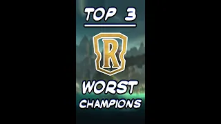 Top 3 WORST Champions in Legends of Runeterra  #shorts #lor #league #leagueoflegends