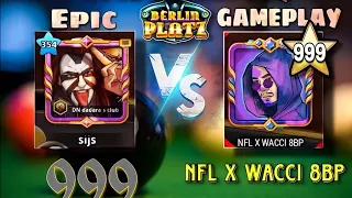 NFL x Wacci vs Me 😱 l Berlin Table 999 l 8 ball pool #gaming  @NFL_RONGGOLAWE8BP