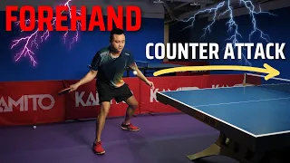 Forehand Counter Attack by Grandmaster HOANG CHOP | Table Tennis Tutorial | TTR