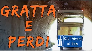 BAD DRIVERS OF ITALY dashcam compilation 03.18 - GRATTA E PERDI