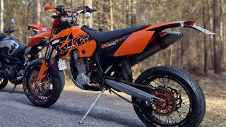 Ktm exc 450 2005 supermoto rfs/ akrapovic sound/ walkaround/ BRIX777