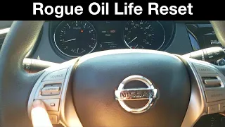 2016 Nissan Rogue How to reset maintenance reminder