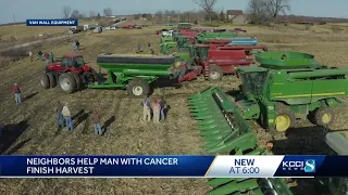 Iowa farmer with cancer gets help from neighbors to finish harvest